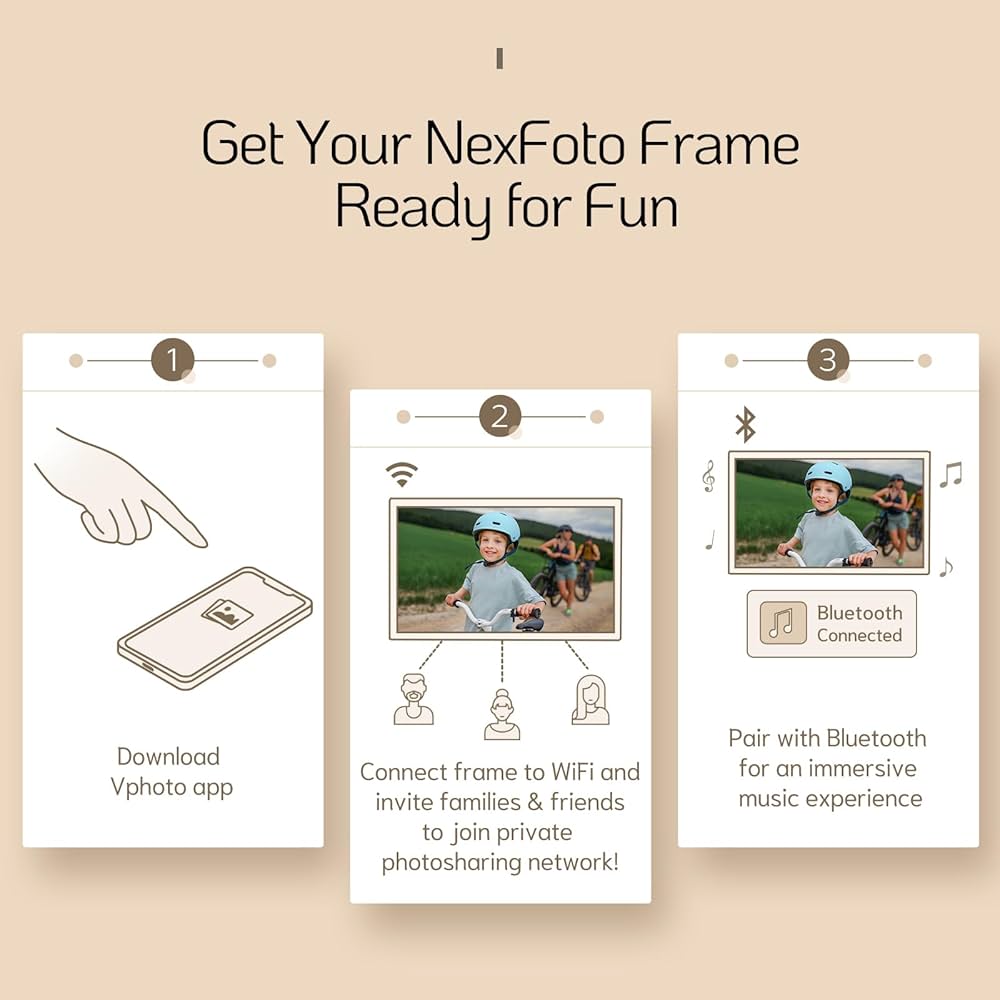   フォトフレーム Amazon.com : NexFoto 32 Inch Digital Picture Frame 64GB